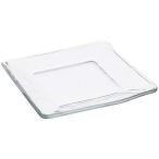 Libbey(リビー) テンポ スクエアサラダプレート6インチ No.1797299 ソーダガラス RLBHZ01