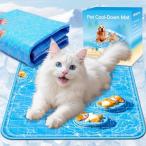 ペット ひんやりマット 猫 犬 冷却マット 40×40CM2025 夏用独創デザイン 即冷 冷感マット クールマット 暑さ対策 熱中症対策 防水
