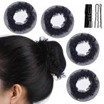 shefun. данго сеть . bundle сеть 5 шт. комплект балет волосы сеть сеть глаз .. ткань . модный черный siniyon сеть булавка имеется JP1