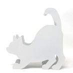 pkpohs 蚊取り線香ホルダー 猫 ねこ 蚊取り線香 入れ スタンド 蚊遣り (ホワイトA)