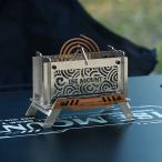焚き火台 蚊取り線香ホルダー 付 MINIストーブ 焚き火台 蚊取り線香入れ MINI STOVE 組み立て可能