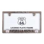 ROUTE66 route 66 номерной знак рама рамка для номера новый стандарт применение местного производства машина соответствует Япония машина соответствует машина аксессуары экстерьер машина аксессуары украшать 