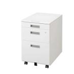 SEIKO　FAMILY(生興)　日本製　LCSシリーズ(ホワイトタイプ)　3段ワゴン　LCS-043WW ＜メーカー直送又はお取り寄せにつきキャンセル・返品・変更不可＞