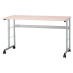 キャスターデスク　ナチュラル木目　1200×600　HEC-1260　84768 ＜メーカー直送又はお取り寄せにつきキャンセル・返品・変更不可＞