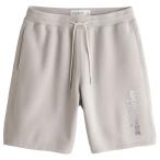 【並行輸入品】アバクロンビー&フィッチ メンズ ショートパンツ ( スウェットパンツ ) Abercrombie&Fitch Logo Fleece Shorts (ライトグレー)
