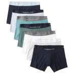 【並行輸入品】アバクロンビー&フィッチ メンズ ボクサーパンツ ( ７枚セット 箱入り ) Abercrombie&Fitch Logo Boxer Briefs 【返品・交換不可】