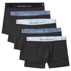 【並行輸入品】アバクロンビー&フィッチ メンズ ボクサーパンツ ( ５枚セット 箱入り ) Abercrombie&Fitch 5-Pack Boxer (ブラック) 【返品・交換不可】