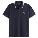 【並行輸入品】【メール便送料無料】アバクロンビー&フィッチ メンズ ポロシャツ ( 半袖 ) Abercrombie&Fitch Elevated Icon Polo (ネイビー)