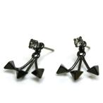 ピアス チタンポスト 3D スタッズ alamode-096 ヘビー メンズライク カッコイイ