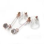 Yahoo! Yahoo!ショッピング(ヤフー ショッピング)イヤリング ノンホールピアス 樹脂イヤリング 4mmスウィングクリスタル Y70-053 ジュエリー