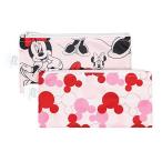 Bumkins Snack Bags, Reusable Fabric, Washable, Food Safe, BPA Free ー Minnie