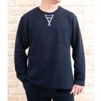 ショッピング綿100 パジャマ メンズ 冬 肌に優しい綿100％中わたニットキルト地無地 かぶりタイプ長袖 紳士 ナイトウェア ルームウェア 部屋着 S/M/L/LL/3L /4L/5L