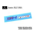  Legend KC2 предыдущий период [ACURA] Acura RLX hybrid оригинальный US эмблема - задний SH-AWD знак (14-17y)/USDM Северная Америка specification HYBRID.4WD Honda USA синий blue цвет 