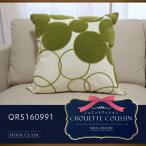 クッションカバー　北欧調　パイル刺繍クッションカバー　QRS160991　45cmX45cm 【メール便送料無料】　