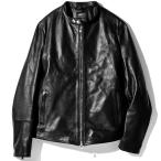 エンメティ シングルライダースジャケット H/アッカ レザー Emmeti ライダースジャケット メンズ