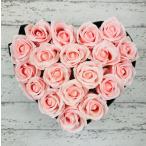 ギフト ソープフラワー ハートボックス ピンク 母の日 父の日 誕生日 プレゼント 退職 結婚祝い 送別 ギフト 贈り物