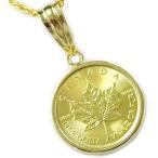 純金 メイプルリーフ 金貨K24純金コイ