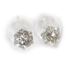 ダイヤモンド ピアス スタッド天然ダイヤ合計0.30カラット / I-1〜SI2 SILVER925 一粒Diamond【ギフトラッピング済み】