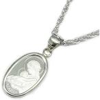 ショッピングGマーク 純プラチナ　インゴットペンダント 聖母マリア１g　シンプル枠/送料無料