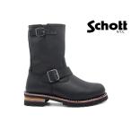 国内正規品 ショット Schott エンジニアブーツ ブラック 黒 本革 メンズ バイカ― ワークブーツ ENGINEERE BOOTS S23001 BLACK