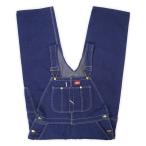  прекрасный товар Dickies Dickies 00s Denim комбинезон стандартный Work USA б/у одежда (-8024) индиго голубой / подлинный темно-синий * темно синий W38 L30