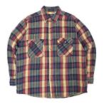 ファイブブラザー FIVE BROTHER 00s ヘビーネルシャツ フランネル チェック USA アメカジ 古着 (-4907) バーガンディー系 XL相当