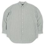 アバクロ ABERCROMBIE&FITCH 90s フランネル ボタンダウンシャツ オールド 古着 (-5156) ライトブルー系 マルチストライプ柄 L