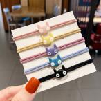 ヘアゴム　びっくりキャットフェイス２連結びヘアゴム　キッズ　こども　猫ちゃん　カラフル　cat　プレゼント　普段使い