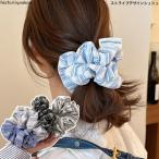 ショッピングシュシュ シュシュ　ストライプデザインシュシュ　送料無料　大人　かわいい　ヘアアレンジ　ハーフアップ　まとめ髪　プレゼント　まとめ髪　春夏　ヘアアクセ　ヘアゴム