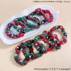 ヘアゴム　１０本セットクリスマスカラーヘアゴム・シュシュ　新発売セール　かわいい　普段使い　まとめ髪　ポニーテール　カジュアル　プレゼント