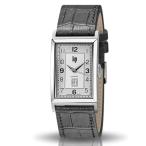 リップLIP 腕時計 自動巻き スクエア メンズ Churchill T26チャーチル オートマチック シルバー クロコダイル グレーレザーベルト 機械式671285