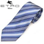 ネクタイ エトロ メンズ ETRO ストライプ柄シルクネクタイ(サイズ剣幅8cm)eet20s007 3053-200 ブルー