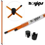 noyips ゴルフ アライメントスティック 100cm ツアースティック アドレス スイング 練習 グラスファイバー製 (オレンジ) hibikurasu GOLF