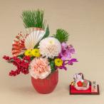 日比谷花壇公式 お正月 干支置物「開運午」とアレンジメントのセット