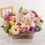 日比谷花壇公式 お供え 花 お供え用 O・SO・NA・E flower 「春のウッドボックスアレンジメント」 お供え花 供花 法事 仏事 喪中 お彼岸 仏花 お悔み 命日