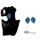 Yahoo! Yahoo!ショッピング(ヤフー ショッピング)ブルー リーフ ウッド ピアス【ウッド ピアス 大きいサイズ かわいい 贈り物 アジアン雑貨 アクセサリー アクセ】