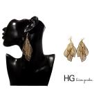 Yahoo! Yahoo!ショッピング(ヤフー ショッピング)ゴールド　リーフ大　 ピアス【ウッド ピアス 大きいサイズ かわいい 贈り物 アジアン雑貨 アクセサリー アクセ】