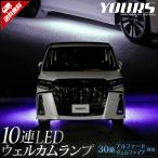 トヨタ 30系 アルファード ヴェルファイア 後期専用 10連 LED ウェルカムランプ 全2色 ブルー ホワイト[5]