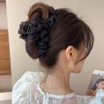 ヘアクリップ フリル バンスクリップ レディース ヘアアレンジ まとめ髪