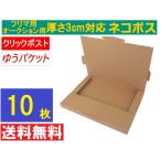 (10枚)3cm対応 ネコポス最大（フリマ・オークション用 ） クリックポスト ゆうパケット 対応 A4サイズ 段ボール 通常ネコポス不可