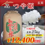 宮城県産 令和6年産 つや姫 玄米 25kg