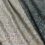 日本製 コットン 60ローン 撫子風ボタニカルフラワープリント ムラ染めミックスカラー 全3色 L[オーダーカット生地 10cm単位]