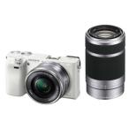 【中古】【1ヶ月保証】 ソニー SONY α6000 ダブルズームレンズキット ホワイト ILCE-6000Y W ミラーレス一眼