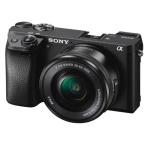 【中古】【1ヶ月保証】 ソニー SONY α6300 ILCE-6300 ブラック レンズキット Wi-Fiでスマホへ転送 4K対応 防塵防滴 チ