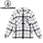 ショッピングvolcom VOLCOM ボルコム Bartostone Long Sleeve Shirt バートストーンロングスリーブシャツ WHT A0542405 【 長袖 トップス 綿 コットン メンズ レディース 】