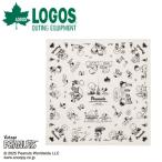 LOGOS Logos SNOOPY(PEANUTS 75years) бандана ( белый ) 37500309 [ Snoopy сотрудничество уличный носовой платок ][ почтовая доставка * оплата при получении не возможно ]