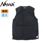 NANGA ナンガ HINOC RIPSTOP INNER DOWN VEST ヒノックリップストップインナーダウンベスト【 アウター ノーカラー 防寒 撥水 難燃 アウトドア たきび 焚き火 】