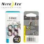 NITE-IZE ナイトアイズ S-BINER MICROLOCK SPECTRUM 2P エスビナーマイクロロックスチール2個入りスペクトラム NI59107/LSBM-07-2R3【メール便・代引不可】