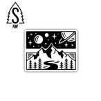 STICKERS NORTHWEST ステッカーズノースウエスト プリンテッドステッカーズスペースマウンテン 7SNW0673LSTK 【シール/アウトドア】【メール便・代引き不可】