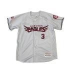  Professional Baseball Tohoku Rakuten Eagle sRAKUTEN EAGLES 2019 FANS' форма #3.... лампочка ...15 годовщина эмблема вышивка размер M [a7-0021]